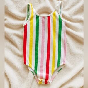 Zara girls bodysuit size 10 in rainbow stripe